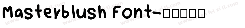 Masterblush Font字体转换
